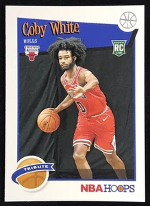 2019-2020 Panini NBA Hoops Coby White Rookie Card Rc Tribute Chicago Bulls 📈🔥 - Picture 1 of 3