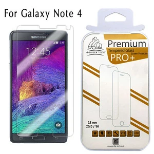 For Galaxy Note 4 Screen Protector Genuine Gorilla Tempered Glass for Samsung - Picture 1 of 7