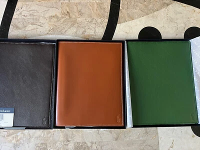 3 Funda de Cuero para Tableta Polo Ralph Lauren Marrón Tostado (Para Apple iPad Original $98 Foto 1 de 4