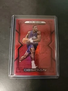 2021-22 Panini Obsidian Electric Etch Red Flood #144 Karl Malone Asia Tmall Jazz - Bild 1 von 2