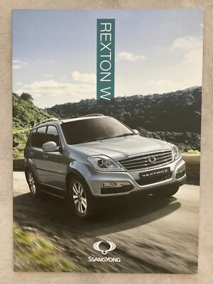 Ssangyong Rexton UK Market Car Sales Brochure - 2014 - Image 1 of 4