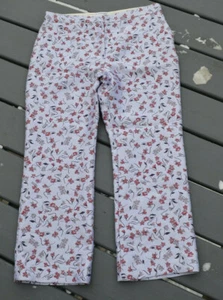 Altuzarra weiß/blumen bestickt Made in Italy Cropped Hose Größe 42 US8 $ 1035 - Bild 1 von 2