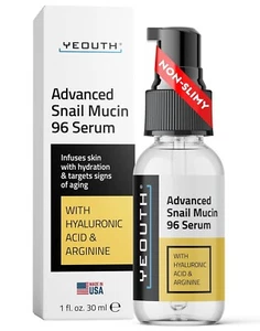 YEOUTH Snail Mucin Serum for Face, Advanced Snail 96 Mucin Power Essence Serum - Picture 1 of 6
