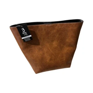 Sydney Love Reversible Vegan Leather Large Shoulder Tote Bag Brown/black - Picture 1 of 9