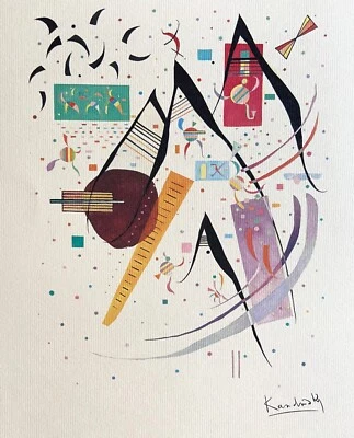 Litografía Wassily Kandinsky Mourlot 1951 certificado de autenticidad original numerada firmada op Foto 1 de 4