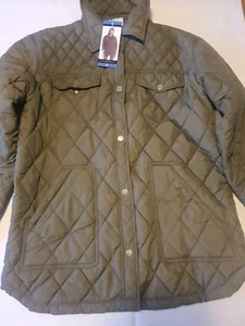 Weatherproof Ladies Quilted Jacket Size Large Khaki - Picture 1 of 9