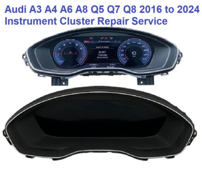 Audi A3 A4 A6 A8 Q5 Q7 Q8 2016 to 2023 Instrument Cluster Repair Service - Image 1 of 4