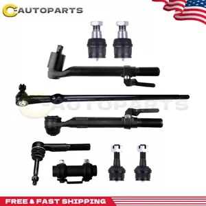 4WD 9pc Ball Joint Tie Rod Drag Link Kit for Ford F-250 F-350 Super Duty 4x4 - Picture 1 of 11