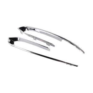 Set of 2 Grille Trim Grill Driver & Passenger Side Chrome for BMW 528i 535i 550i - Picture 1 of 5