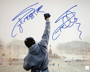 Foto autografiada 16x20 de Sylvester Stallone Rocky ROCKY BALBOA AI prueba - Imagen 1 de 2