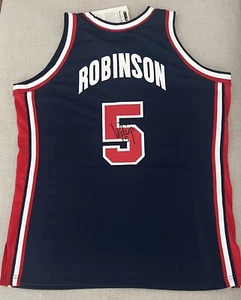 David Robinson Signed Authentic Mitchell & Ness Dream Team USA Jersey BAS USASM - Picture 1 of 6
