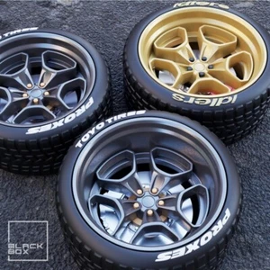 RWB HHR Style Wheels and Tires - 1/24 - 3D Printed - Black Box - Picture 1 of 4