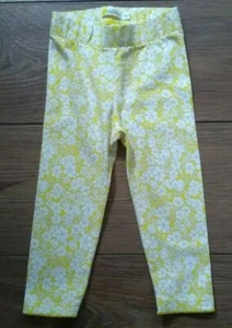 Boden Baby Girls Yellow Pretty Floral Print Leggings Age 18-24 Months NEW - Picture 1 of 6