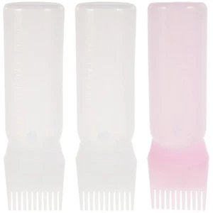3pcs Haarfärbemittel Flaschen Kamm Salon Haarfärbeblaschenflasche - Bild 1 von 12