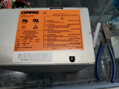 HP Compaq EVO D310 D510 220 Watt Power Supply 277910-001 277979-001 FREE SHIP - Image 1 of 4
