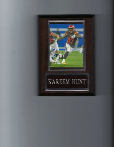 KAREEM HUNT PLAQUE CLEVELAND BROWNS FOOTBALL NFL Cover
