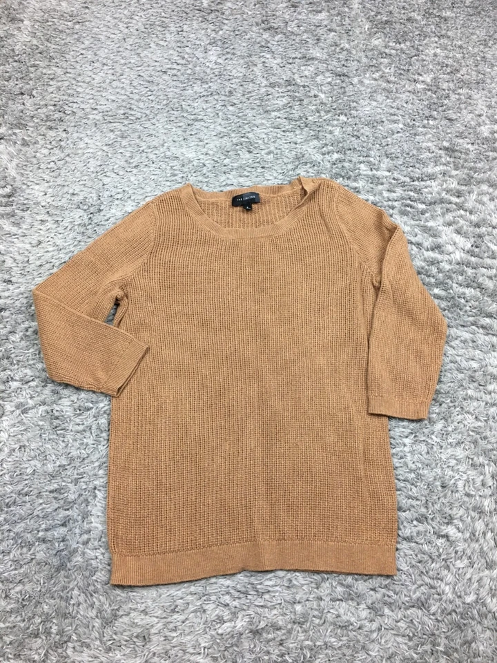 Suéter The Limited Mujer Talla Pequeña Marrón Manga Larga Tejido Manga 3/4 Foto 1 de 4