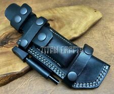 TITANs Quality Cowhide Leather Sheath for Scout Bushcraft Camping Hunting Knives