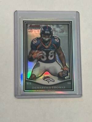 2010 BOWMAN CHROME REFRACTOR ROOKIE DEMARYIUS THOMAS RC /99 - Image 1 of 2