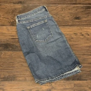 Falda de jean para mujer Sonoma Goods for Life ligeramente angustiada lavado medio talla 16 - Imagen 1 de 7