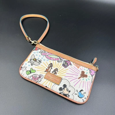 Dooney Bourke Disney Sketch Wristlet Pouch Walt Disneyland - Image 1 of 4