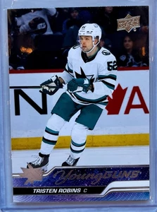 2023-24 Upper Deck Series 1 Young Guns Tristen Robins Rookie San Jose Sharks RC - Bild 1 von 2