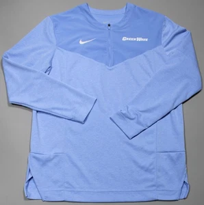 Camisa Verde Onda Para Hombres Mediana NCAA Fútbol Nike Dri Fit Cuarto Cremallera Pullover - Imagen 1 de 9