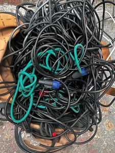 Joblot Of Dj Cables Speakon Xlr Etc - Picture 1 of 2