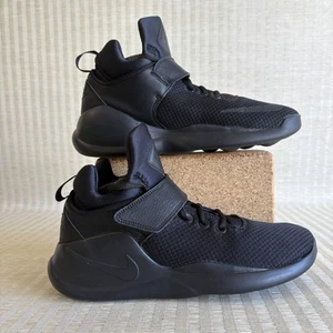 Nike Kwazi Triple Black Shoes Mens Size 8 Basketball Mid Top 844839-001 Sneakers - Picture 1 of 17