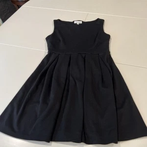 Monteau Women's Black Fit & Flare Sleeveless Dress Size Medium - Picture 1 of 8