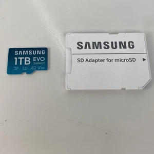 Carte mémoire microSDXC SAMSUNG EVO Select 1 To avec adaptateur MB-ME1T0SA/AM - Photo 1 sur 4