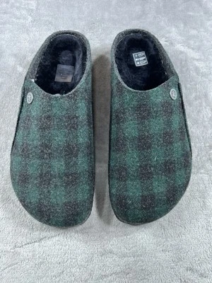 Новый взрослый размер 42 M9/L11 Birkenstock Zermatt заклепки клетку бирюзовый зеленый тапочки туфли - Изображение 1 из 4