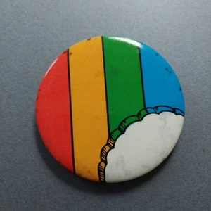 Rainbow Cloud 2.5" ARA Services Button Pin - Picture 1 of 2