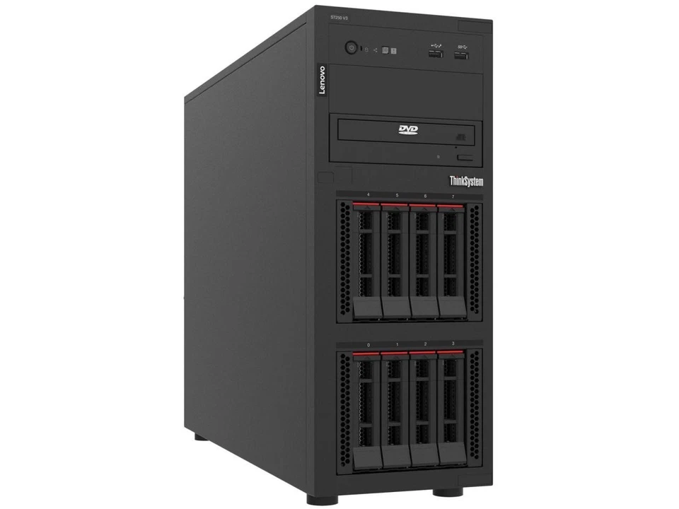 Lenovo ThinkSystem ST250 V3 7DCEA023NA Tower Server - 1 x Intel Xeon E-2434 3.40 - Image 1 of 1