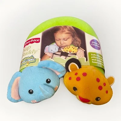 Almohada de viaje Fisher Price Nap Buddy para niños pequeños animales de la selva tropical Foto 1 de 4