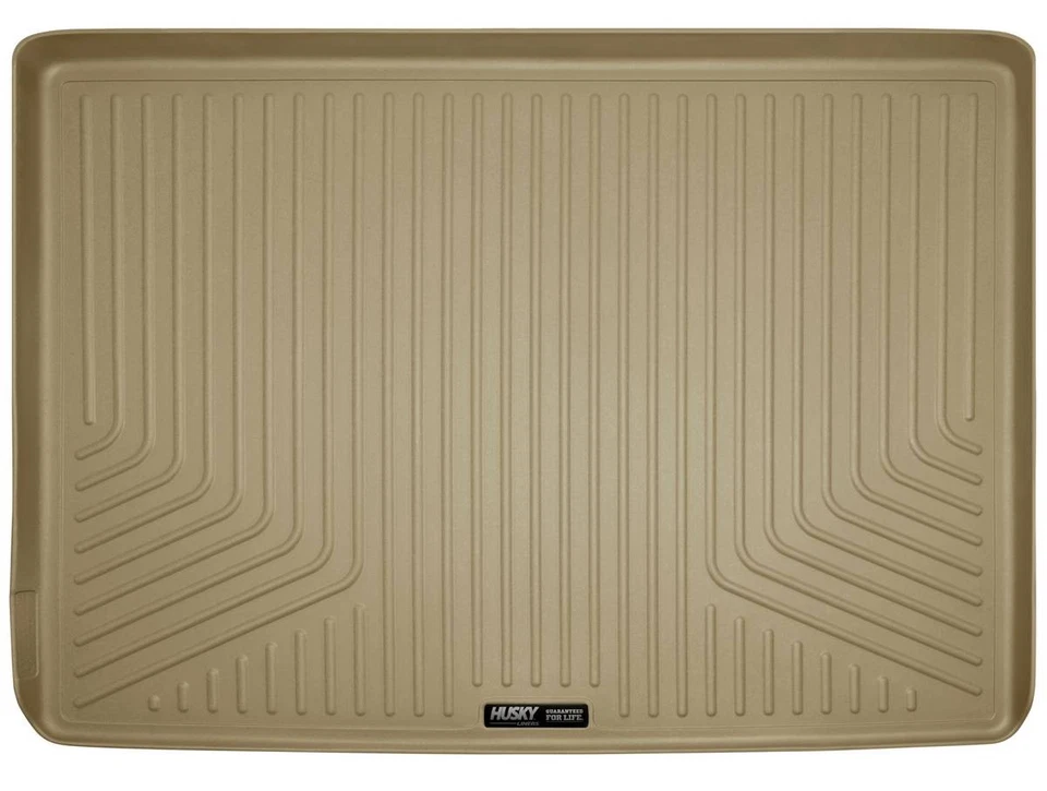 Husky Weatherbeater Cargo Mat Fits 15-20 Esclde ESV,Sbrbn,Yukn XL w/3rd Bnch Tan Foto 1 de 4