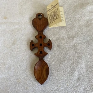Vintage Welsh Love Löffel aus Holz - Bild 1 von 5