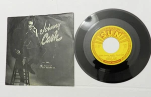 45 RPM, Johnny Cash .. Tennessee Two ‎– Guess Things Happen That Way, 1958 PS NM - Picture 1 of 2