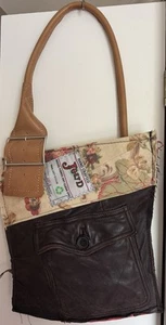 Genuine Joey D Bag, Lovely Shoulder Bag In Tweed And Leather , Unique Bag - Picture 1 of 5