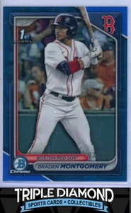 Bowman Draft 2024 cromo 1st Braden Montgomery refractor azul #038/150 G343 - Imagen 1 de 2