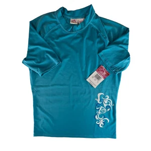 Camiseta Kanu Surf UPF 50+ Mujer Manga Corta Protección de la Piel Azul Nueva con Etiquetas Talla XL - Imagen 1 de 4