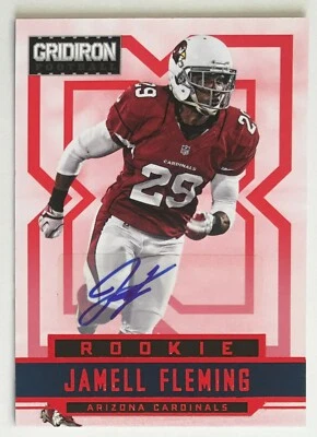 Jamell Fleming 2012 Panini Gridiron Rookie Autograph X's #242 /499 Cardinals RC - Image 1 of 4