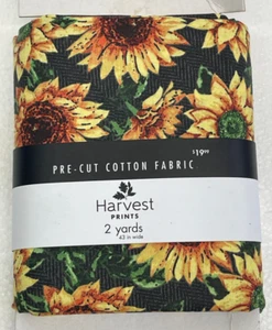 Impresiones de cosecha de 2 yardas - Tela de algodón de girasoles de cosecha de 43" de ancho - Imagen 1 de 2