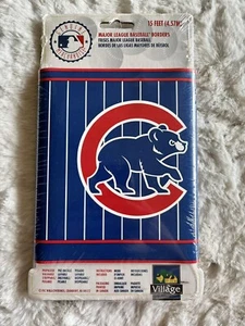 MLB Chicago Cubs Major League Borders Retro Logo Wallpaper Decal Vinyl (15 Feet) - Picture 1 of 5