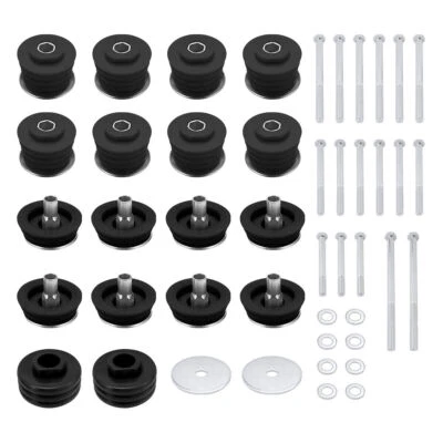 Black KF04060BK Cab Body Mount Bushing Kit For Ford F-250 F-350 4X4s 2006-2019✨ Foto 1 de 4