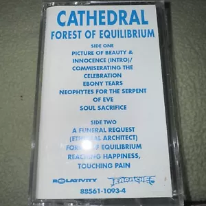 Cathedral - Forest Of Equilibrium (Rare 1991 Promo Cassette) Out Of Print! OOP! - Picture 1 of 6
