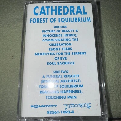 Cathedral - Forest Of Equilibrium (Rare 1991 Promo Cassette) Out Of Print! OOP! - Image 1 of 4