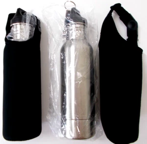 2 12oz Stainless Steel Beer Bottle Insulated Soda Beer Cooler Holder Opener USA - Picture 1 of 6