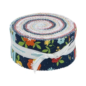 Riley Blake Designs SEW MUCH FUN by Echo Park Paper Rolie Polie 40 2.5" Strips - Picture 1 of 2