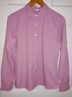 Women's White Sierra Long Sleeve Roll Tab Shirt Small - Image 1 of 2